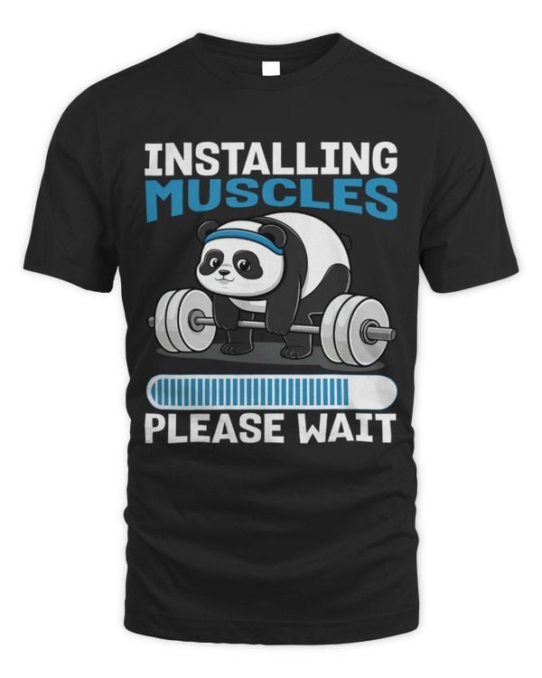 Panda Pet Muscle Building Fitness Panda Weight Lifting Barbell Workout 4