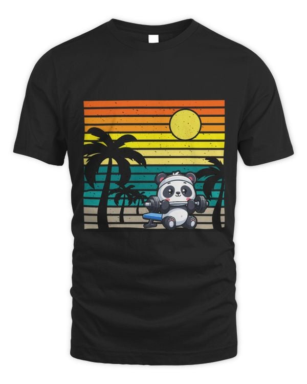 Panda Pet Muscle Building Fitness Panda Weight Lifting Barbell Workout 3