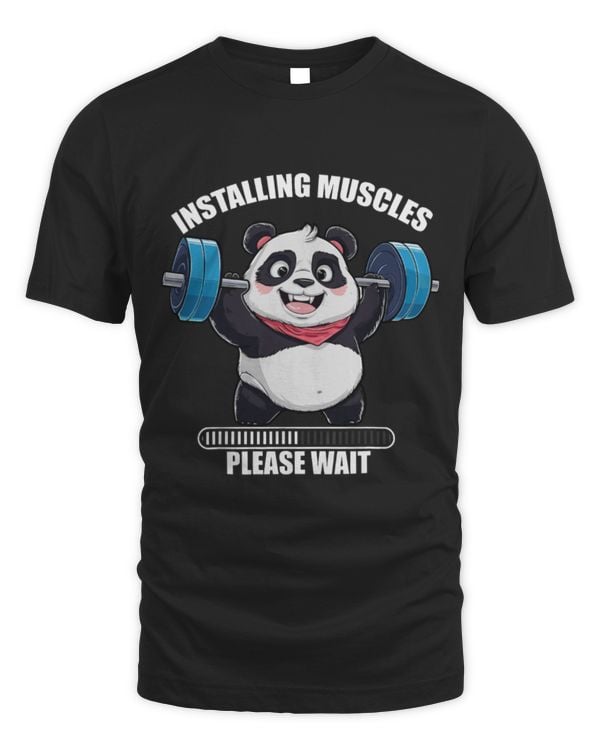 Panda Pet Muscle Building Fitness Panda Weight Lifting Barbell Workout 2
