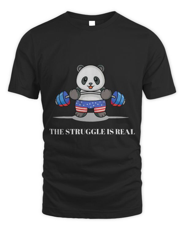 Panda Pet Muscle Building Fitness Panda Weight Lifting 4 of July