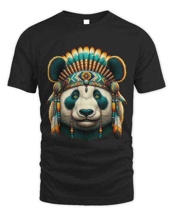 Panda Pet Native Indian Giant Panda Native American Indian Feathers