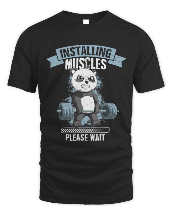 Panda Pet Muscle Building Fitness Panda Weight Lifting Barbell Workout 8