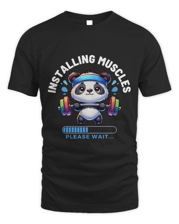 Panda Pet Muscle Building Fitness Panda Weight Lifting Barbell Workout