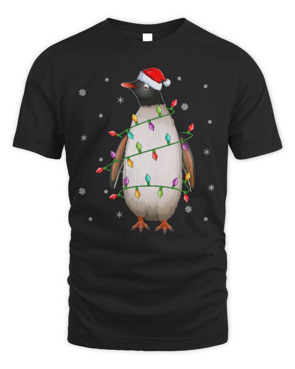 Penguin Pet Xmas Lighting Santa Hat Christmas 131