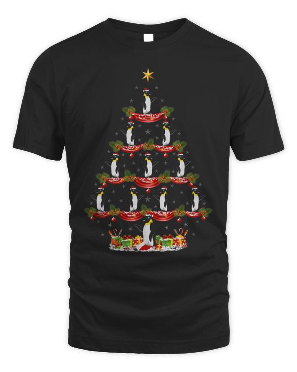 Penguin Pet Xmas Lighting Santa Emperor Penguin Christmas Tree