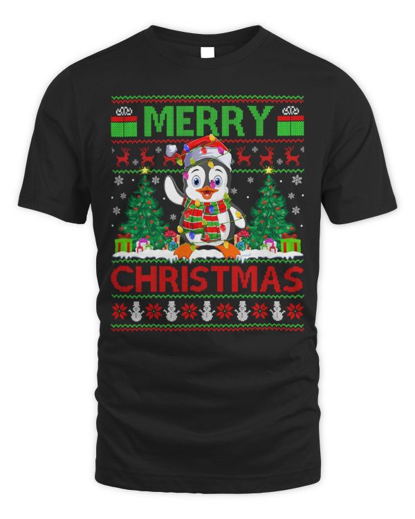 Penguin Pet Xmas Lighting Ugly Christmas 137