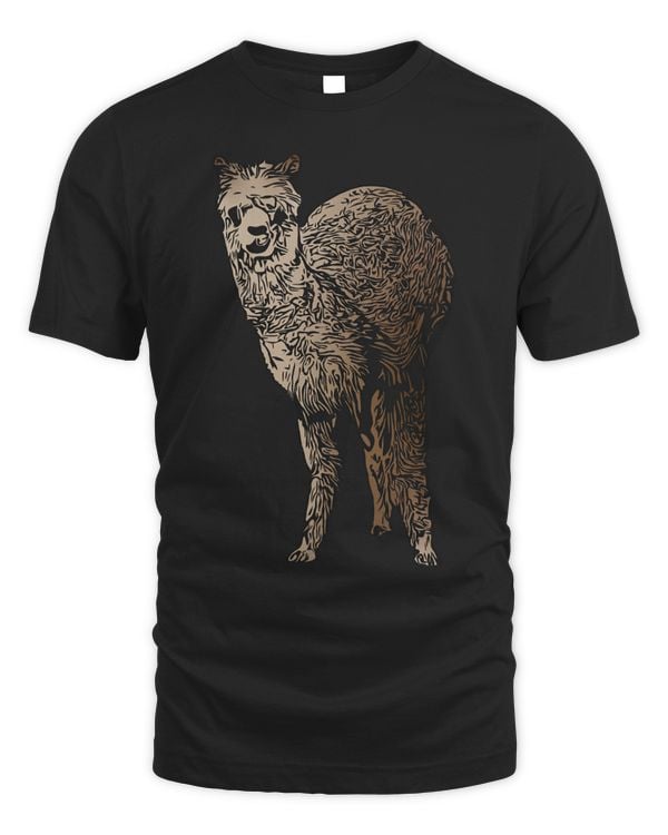 Llama Pet animal motif art alpaca camel pako figure imprint