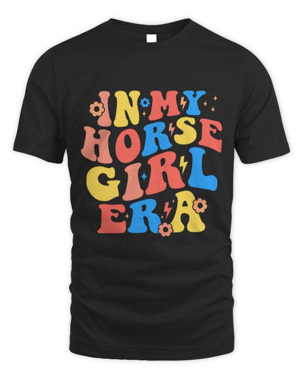 Horse Pet In My Horse Girl Era Groovy Horse Lover Girl Riding Horse