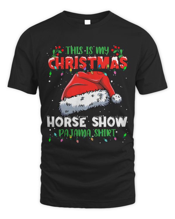 Horse Pet This Is My Christmas Horse Show Christmas Lights Pajama