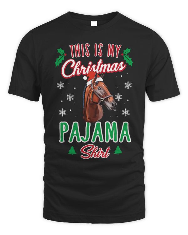 Horse Pet This Is My Christmas Pajama Xmas Horse