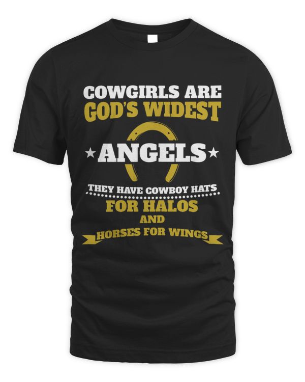 Horse Pet Womens Cowgirls Are Gods Widest Angels Horse Riding Horseshoe
