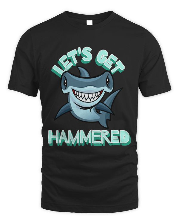 Shark Pet Let s Get Hammered Hammerhead Shark Funny Drinking 10