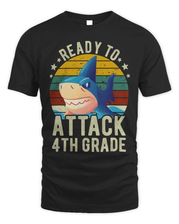 Shark Pet Ready To Attack 4th Grade Boys shark Back To School kids
