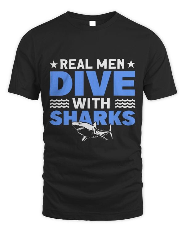 Shark Pet Real Men Dive With Sharks For Shark Lover