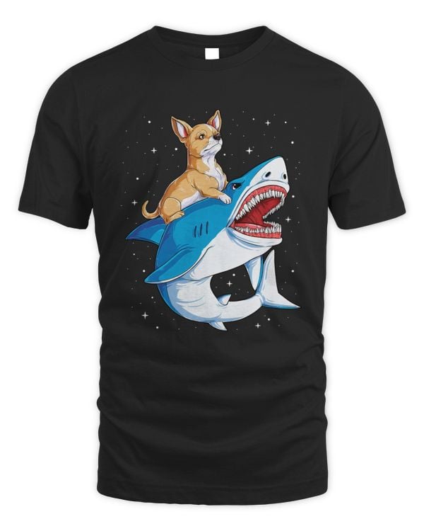 Chihuahua Riding Shark