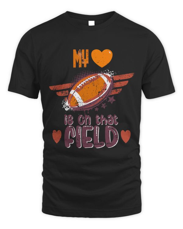 American Football Mom My Heart is on the Field