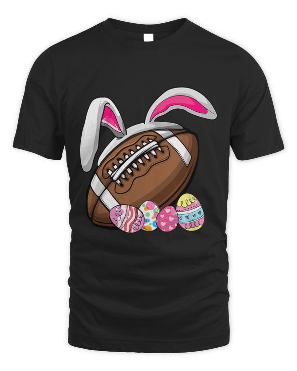 Cute Football Bunny Ears Easter Eggs Kids Girl Boy Men Women