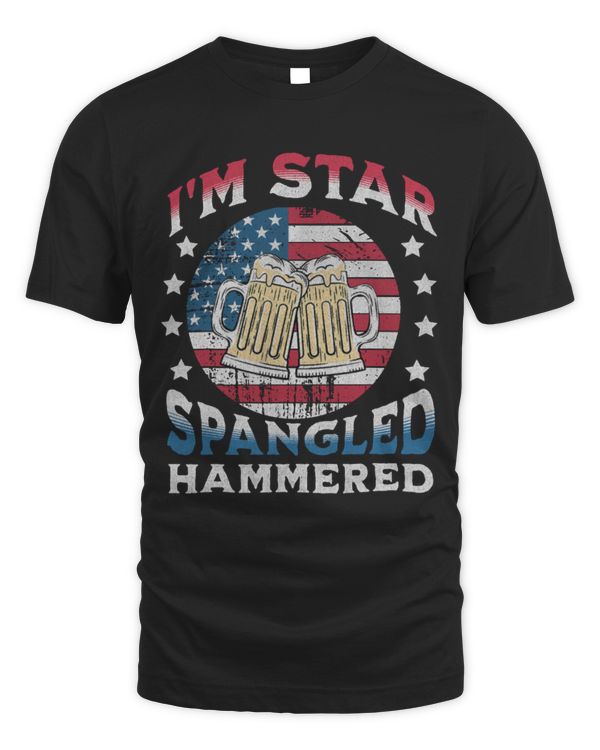 Drinker Beer Alcohol Funny 4th of July Hammered 1
