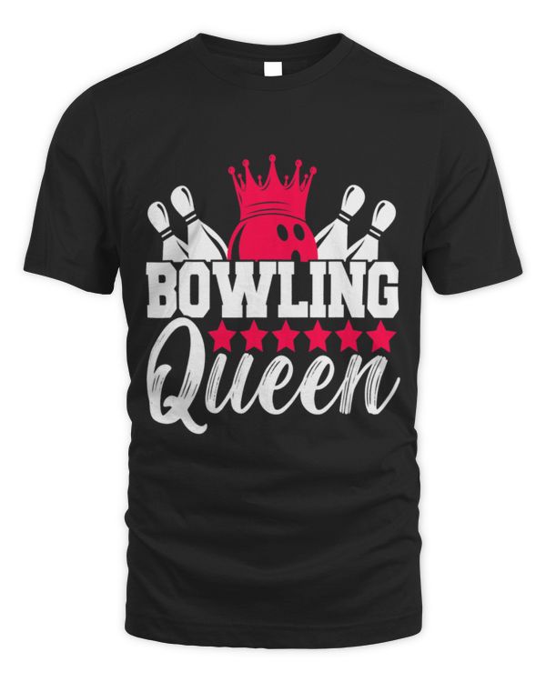 Bowling Ball Bowler Outfit Bowling Girl T-Shirt (1)