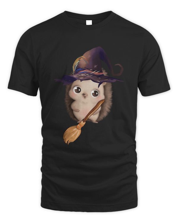 Cute Witchy hedgehog, Halloween Witchy hedgehog, funny Halloween Witchy hedgehog
