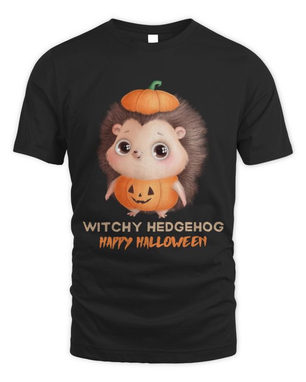 groovy witchy hedgehog, Halloween witchy hedgehog