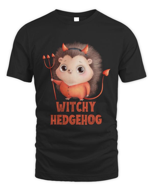 groovy witchy hedgehog, Halloween witchy hedgehog