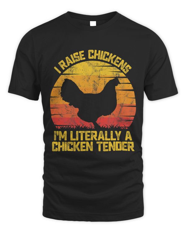 Retro Style I Raise Chickens I Am A Chicken Tender Farm 3