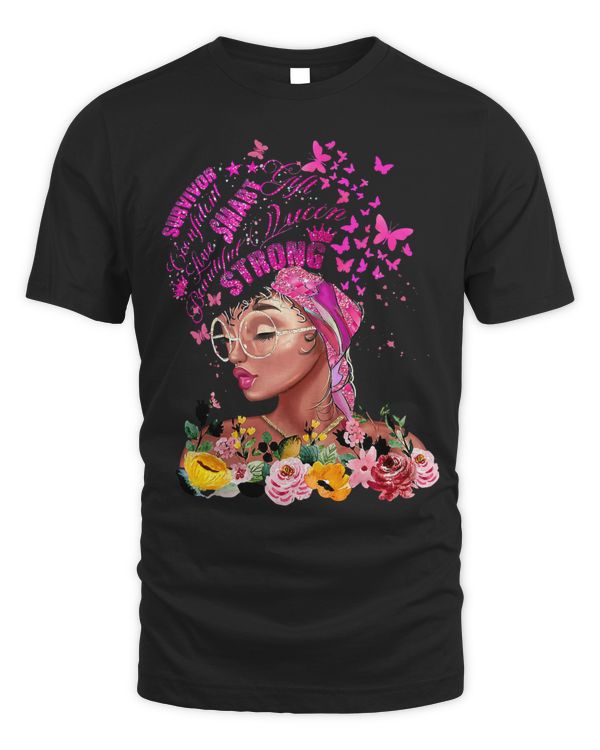 Strong Smart Black Women Breast Cancer Survive Pink Ribbon