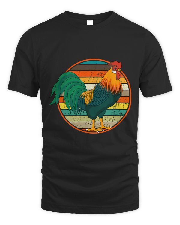 Rooster Distressed Retro Vintage Chicken Farm Poultry Lover