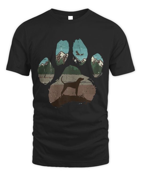 American English Coonhound Paw Mom Dad Dog Lover Women T-shirt