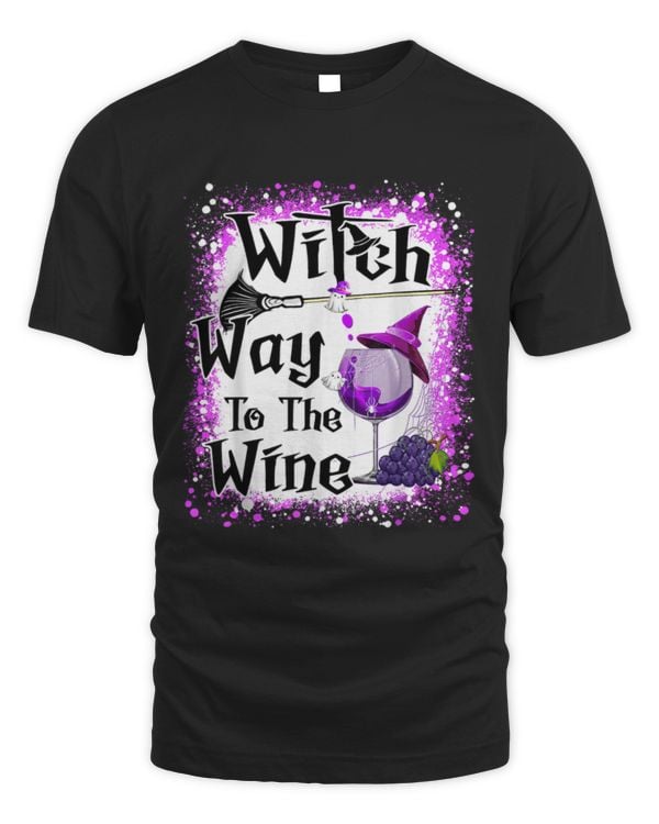 Witch Way To The Wine Halloween Wine Drinking Witches