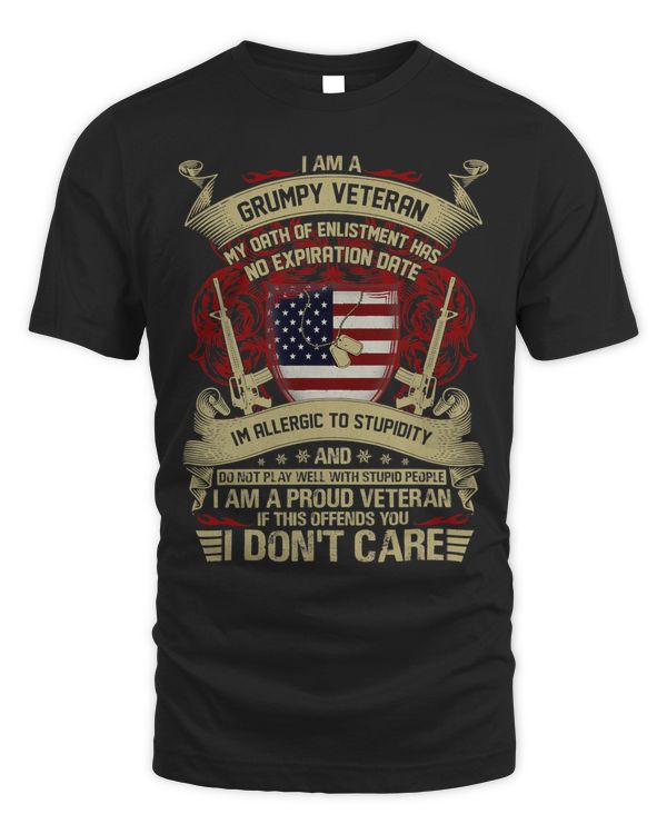 Mens I Am A Grumpy Veteran 37