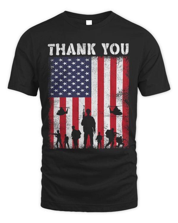 Veterans Day Thank You Veterans USA Flag Patriotic 323