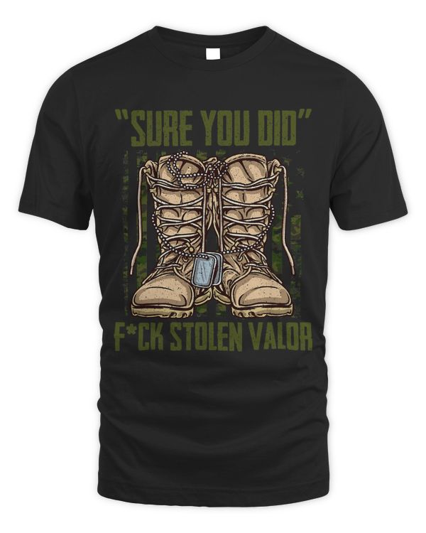 Anti Stolen Valor Camo Proud Military Veteran Camouflage 285