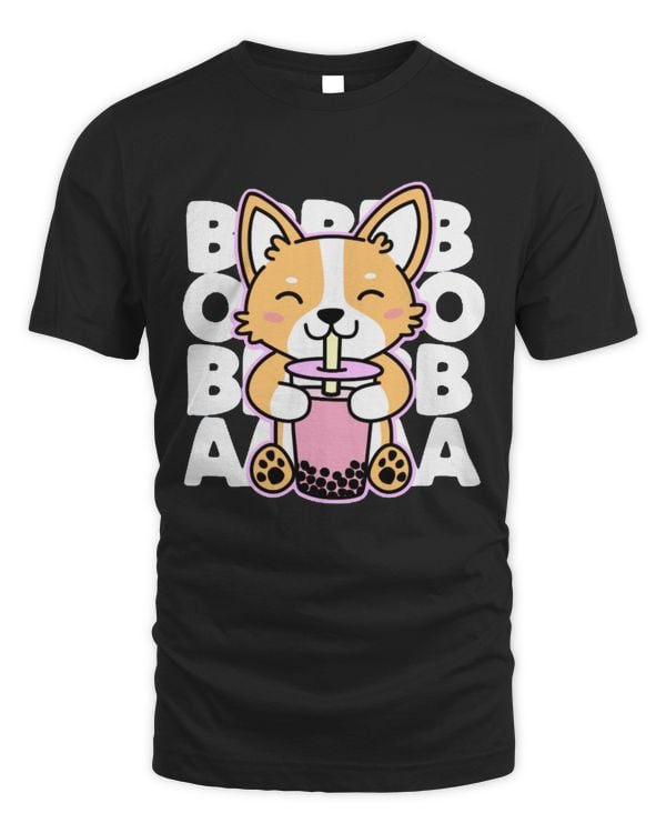 Corgi Drinking Boba