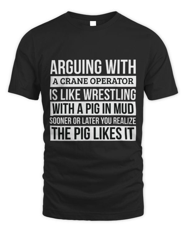 Cute Crane Driver Pig Pet Crane operator Like Arguing With A Pig in Mud