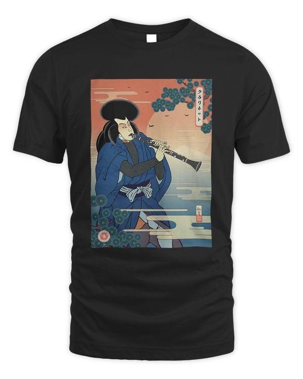 Samurai Clarinet Music Ukiyoe Warrior
