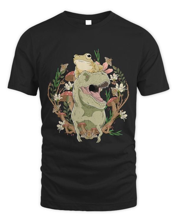 Cottagecore Frog Dinosaur Aestethic Mushroom Cute Goblincore