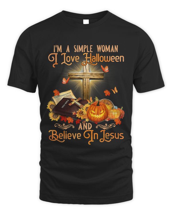Im A Simple Woman I Love Thanksgiving And Believe In Jesus 93