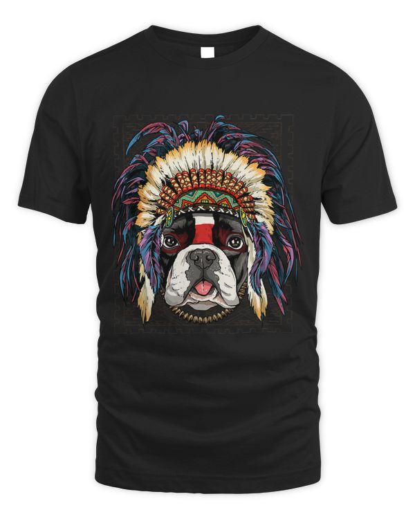 Indian French Bulldog Native American Indian Dog Lovers 518