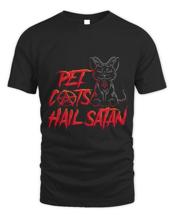 Occult Satanic CreepyPet Cats Hail Satan 622