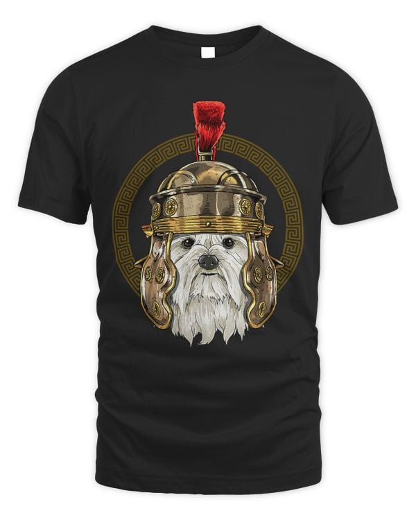 Maltese in Roman Helmet Centurion Legionnaire Dog Lover 242