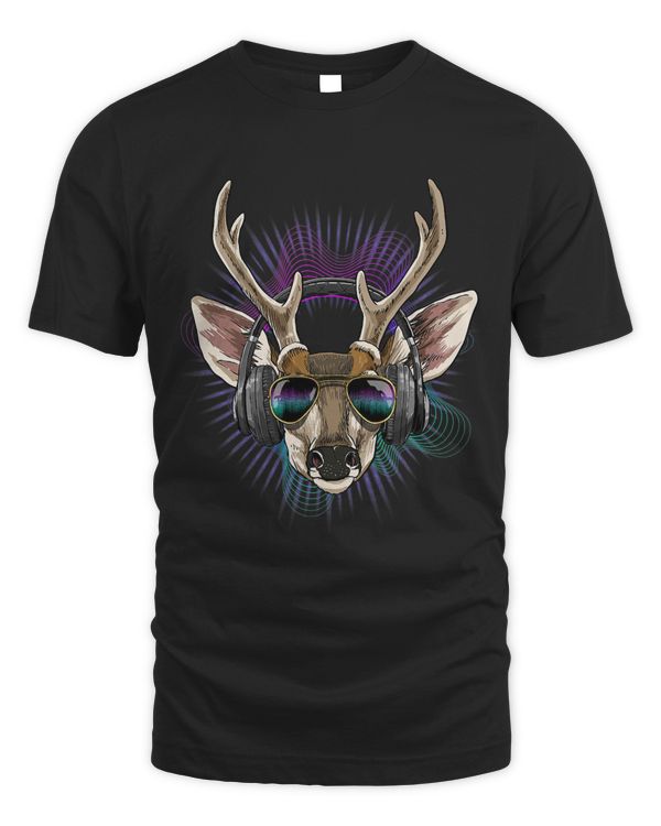 Music Deer Dj With Headphones Musical Deer Lovers 560