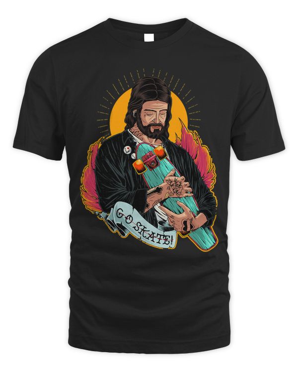 Jesus Love Skate Skateboarding Skating Skater Skateboarder 272