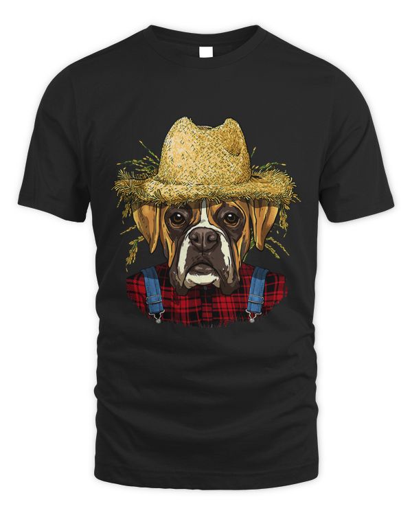 German Boxer Farmer Farming Agriculture Pet Boxer Dog Lover 94