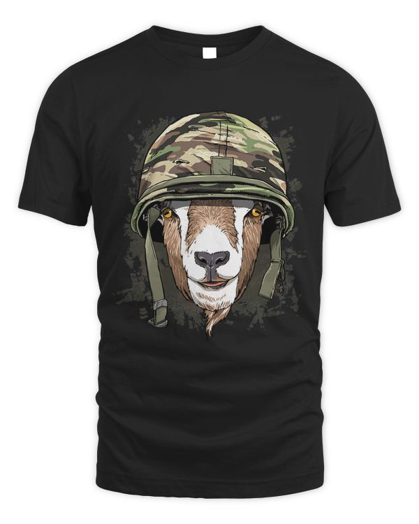 Goat Soldier Veteran Army Goat Farm Animal Lover 621