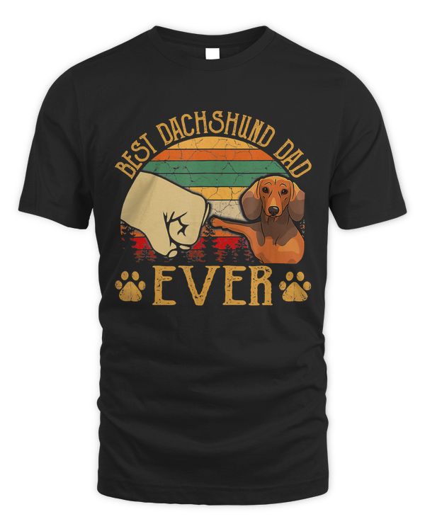 Dachshund Dog Vintage Best Dachshund Dad Ever