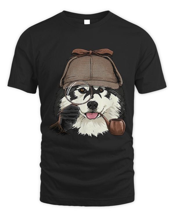 Alaskan Malamute Detective Alaskan Malamute Dog Lover 118