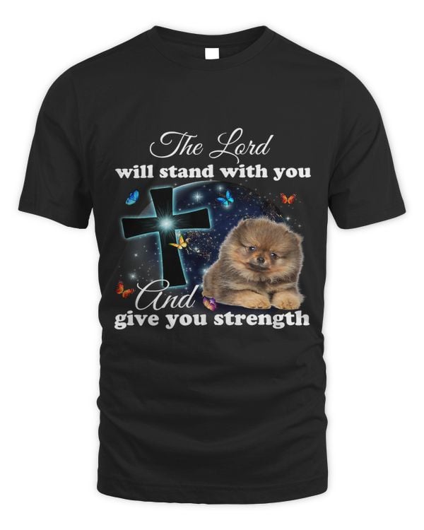 Pomeranian Dog The Lord Will Stand With You Christian211