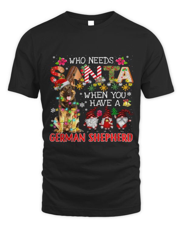 Who Needs Santa When You Have A German Shepherd Santa Dog268
